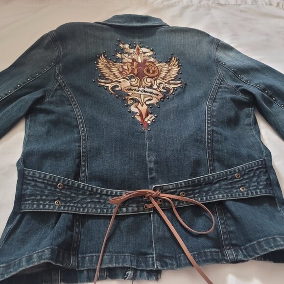 Harley Davidson denim jacket - Picture 6 of 8